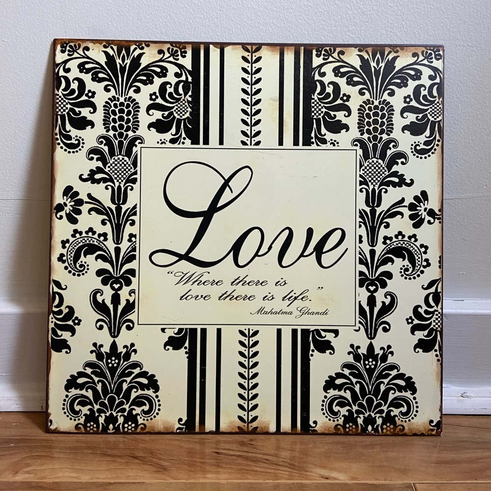 Love Metal Sign